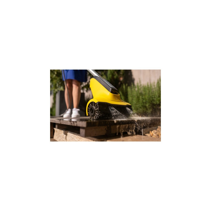 Kärcher Akku-Terrassenreiniger PCL 3-18 Battery Set, Hartbodenreiniger(gelb/schwarz, Li-Ionen Akku 2,5Ah)