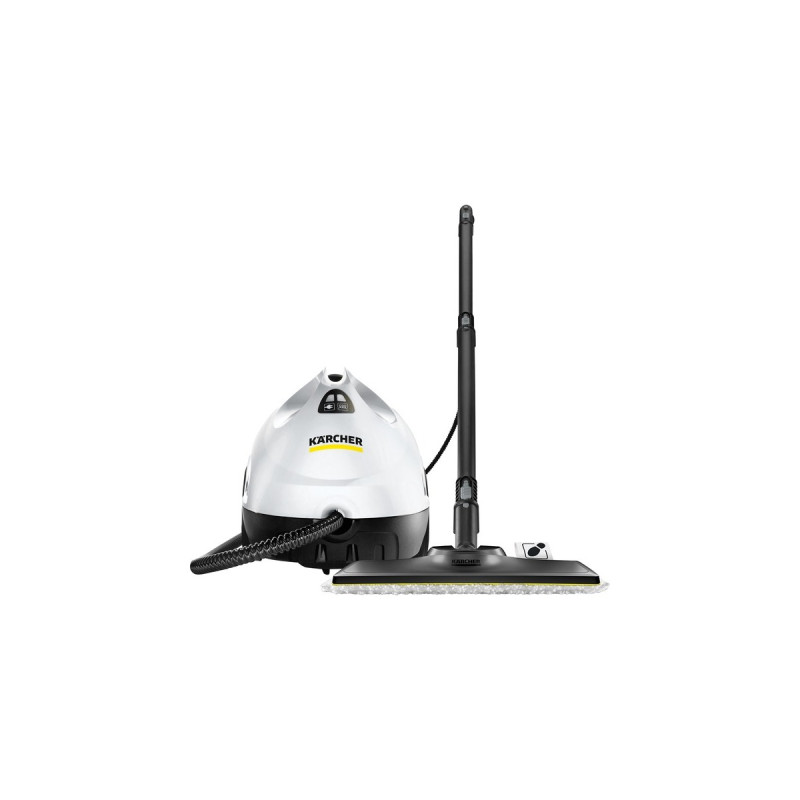 Kärcher Dampfreiniger SC 2 EasyFix(weiß/schwarz, 1.500 Watt, mit Bodenreinigungsset EasyFix)
