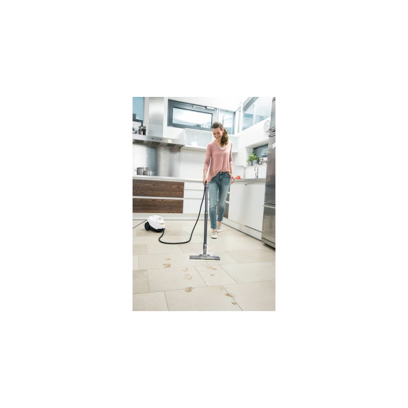 Kärcher Dampfreiniger SC 3 Easy Fix(weiß/schwarz, 1.900 Watt, mit Bodenreinigungsdüse EasyFix)