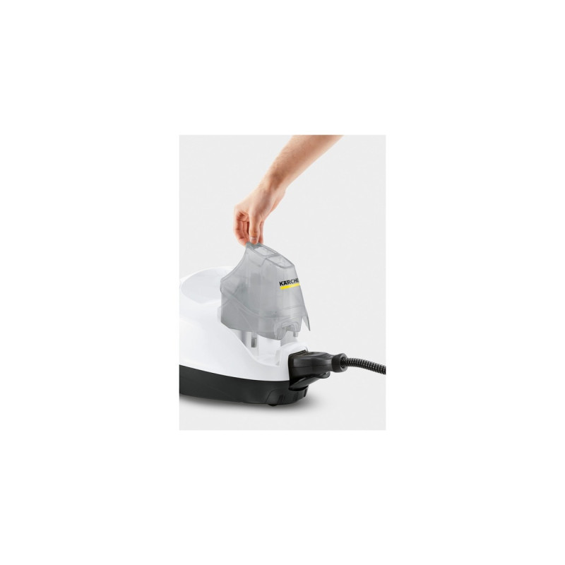 Kärcher Dampfreiniger SC 4 EasyFix Iron(weiß/schwarz, 2.000 Watt, inkl. Dampfdruck-Bügeleisen)