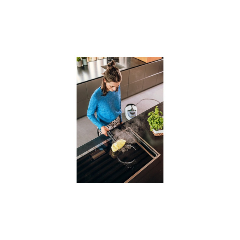 Kärcher Dampfreiniger SC 5 EasyFix Iron(weiß/schwarz, 2.250 Watt, inkl. Dampfdruck-Bügeleisen)