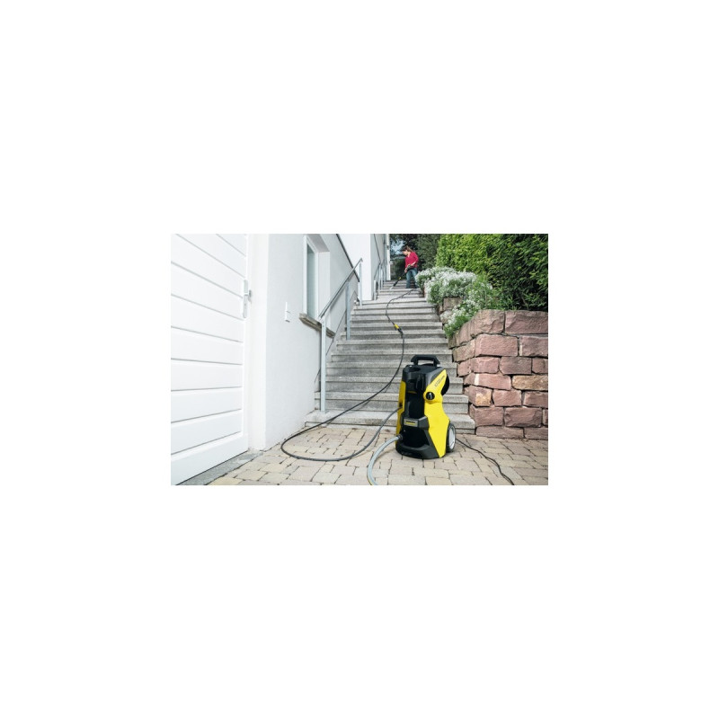 Kärcher Hochdruckreiniger K 7 Premium Smart Control Home(gelb/schwarz, Bluetooth, mit Schlauchtrommel u. Flächenreiniger)