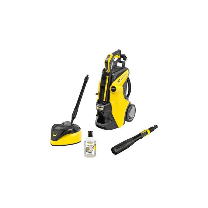 Kärcher Hochdruckreiniger K 7 Smart Control Home(gelb/schwarz, Bluetooth, mit Flächenreiniger)