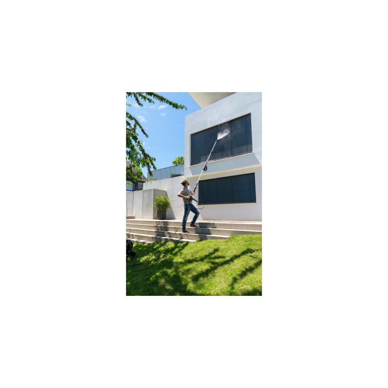 Kärcher Reinigungsset für Fassaden und Glasflächen, Waschbürste(schwarz, mit Teleskop-Sprühlanze TLA 4)