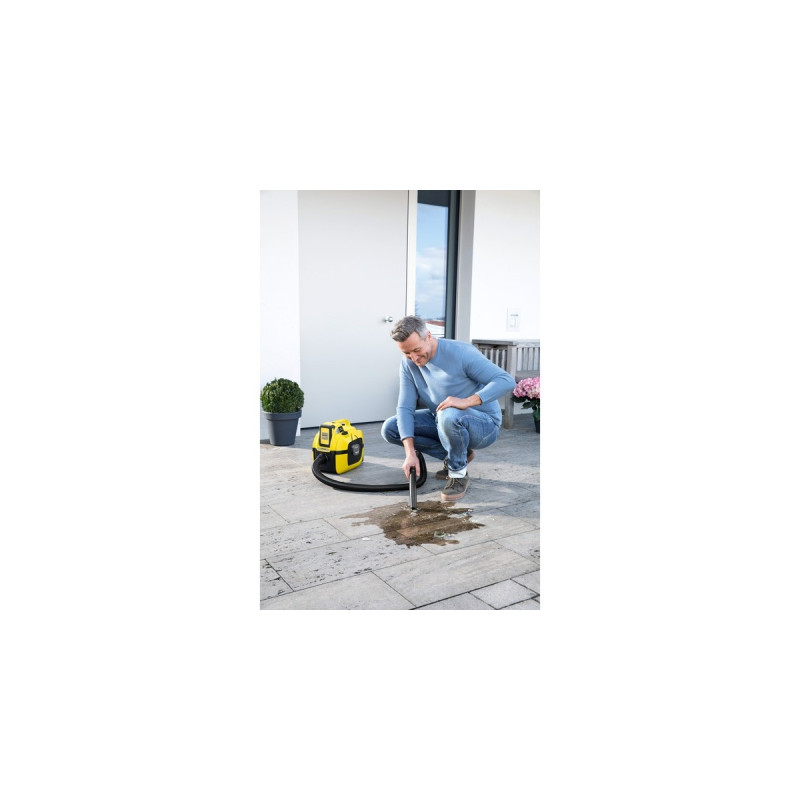 KärcherWD 1 Compact Battery, Nass-/Trockensauger(gelb/schwarz, ohne Akku und Ladegerät)