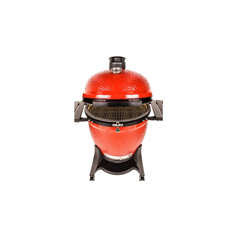 Kamado Joe Big Joe III, Holzkohlegrill(rot/schwarz, Ø 61cm)