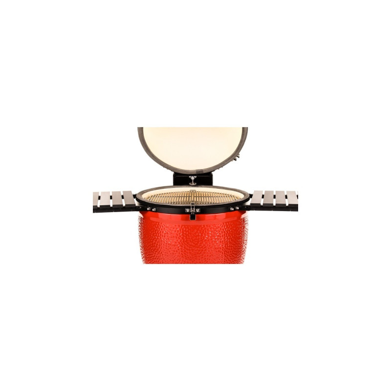 Kamado Joe Big Joe III, Holzkohlegrill(rot/schwarz, Ø 61cm)