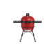 Kamado Joe Big Joe II, Holzkohlegrill(rot/schwarz, Ø 61cm)
