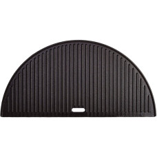 Kamado Joe Gusseisen Grillplatte halbrund BJ, Grillrost(schwarz, für Kamado Big Joe)