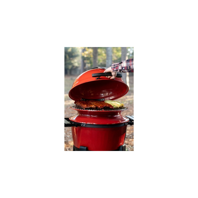 Kamado Joe Kettle Joe, Holzkohlegrill(rot/schwarz, Ø 57cm)