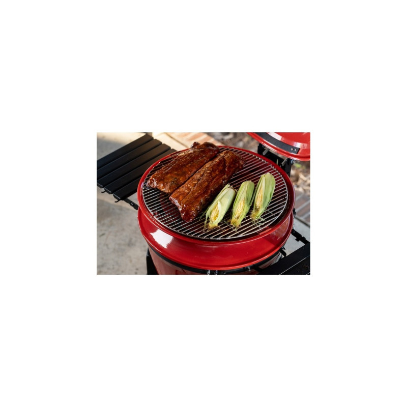 Kamado Joe Kettle Joe, Holzkohlegrill(rot/schwarz, Ø 57cm)