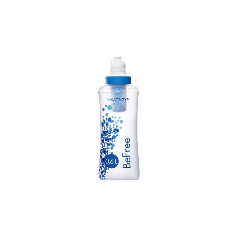 Katadyn Trinkbeutel BeFree Filtersystem 0,6 Liter, Trinkflasche(transparent/blau)