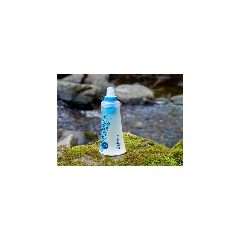 Katadyn Trinkbeutel BeFree Filtersystem 1,0 Liter, Trinkflasche(transparent/blau)