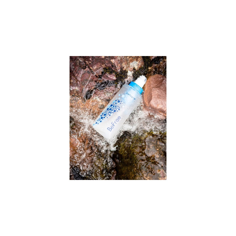Katadyn Trinkbeutel BeFree Filtersystem 1,0 Liter, Trinkflasche(transparent/blau)