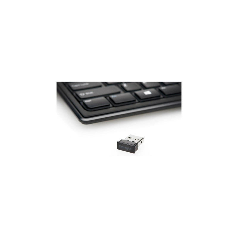 Kensington Advance Fit flache kabellose Tastatur(schwarz, DE-Layout)