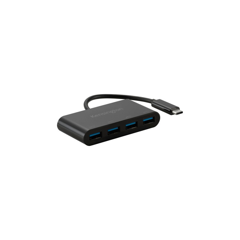 Kensington CH1200 USB-C 4 Port Hub, USB-Hub(schwarz)