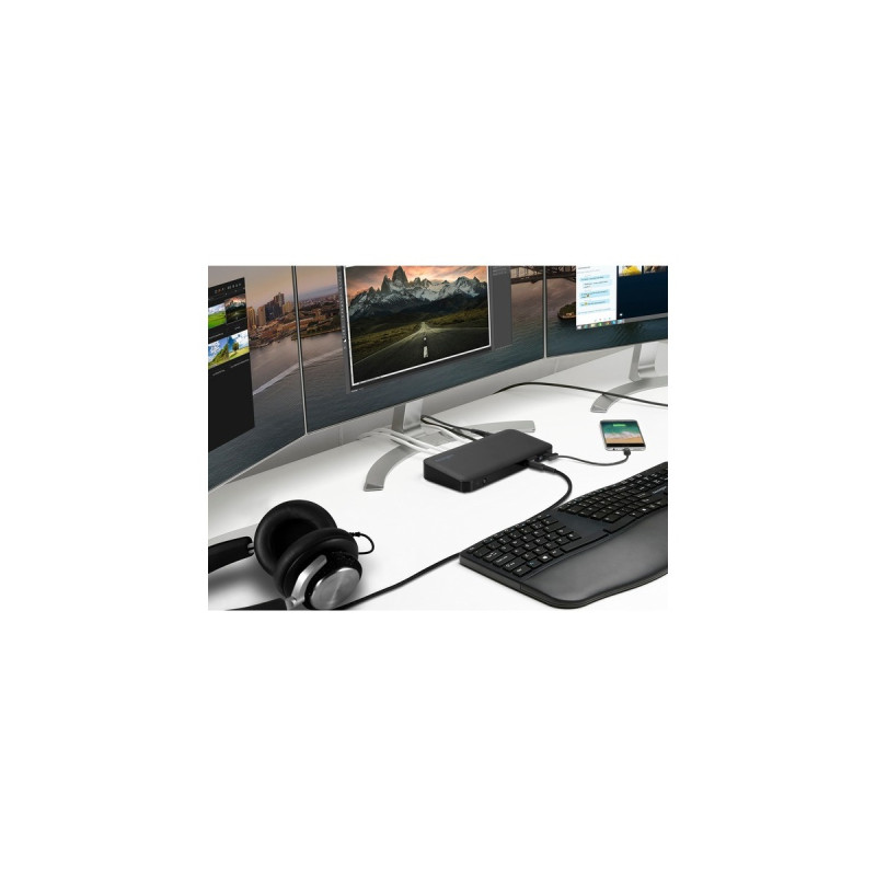 Kensington SD4845P, Dockingstation(schwarz, USB-C, HDMI, DisplayPort)
