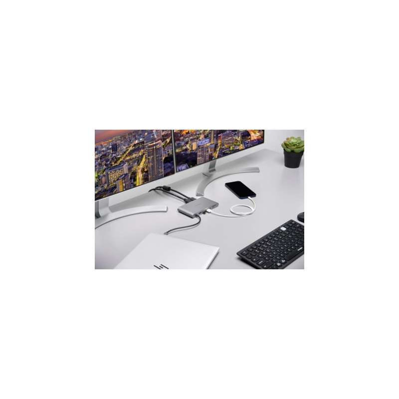Kensington UH1440P, Dockingstation(silber, USB-C, USB-A, HDMI, DP, VGA)