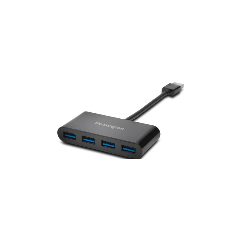 Kensington USB 3.0 4-Port Hub, USB-Hub(schwarz, 4x USB 3.0 Typ-A)
