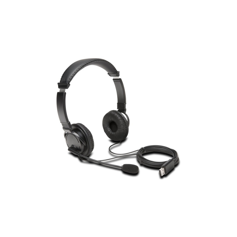 Kensington USB HiFi-Kopfhörer mit Mikrofon, Headset(schwarz)