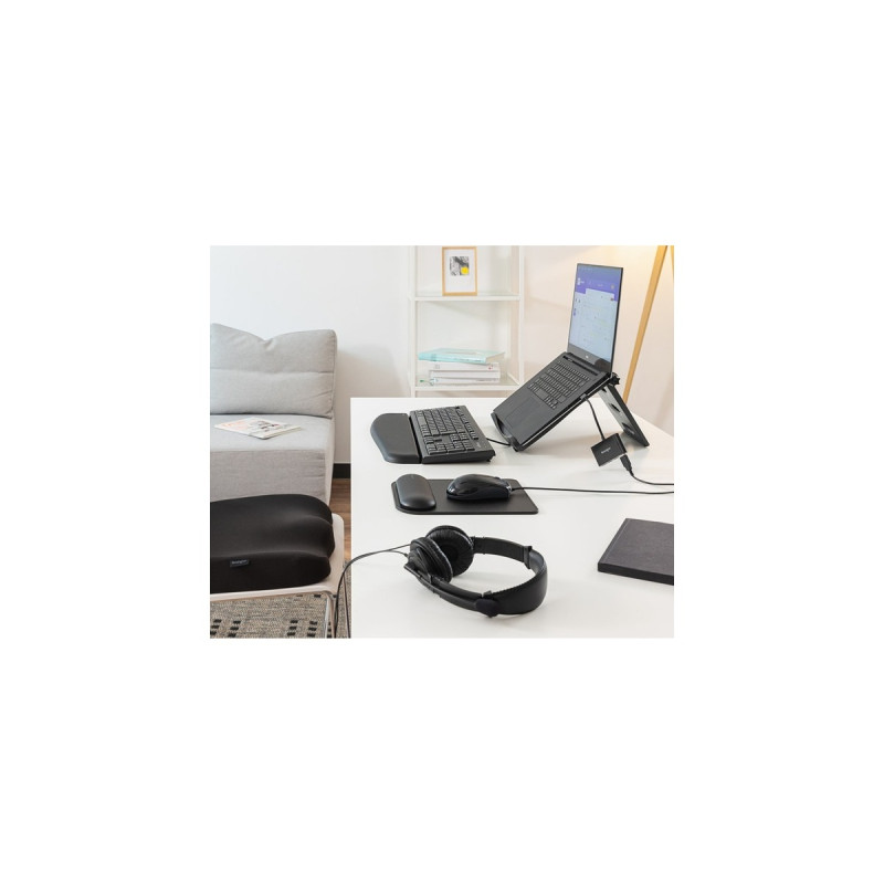 Kensington USB HiFi-Kopfhörer mit Mikrofon, Headset(schwarz)