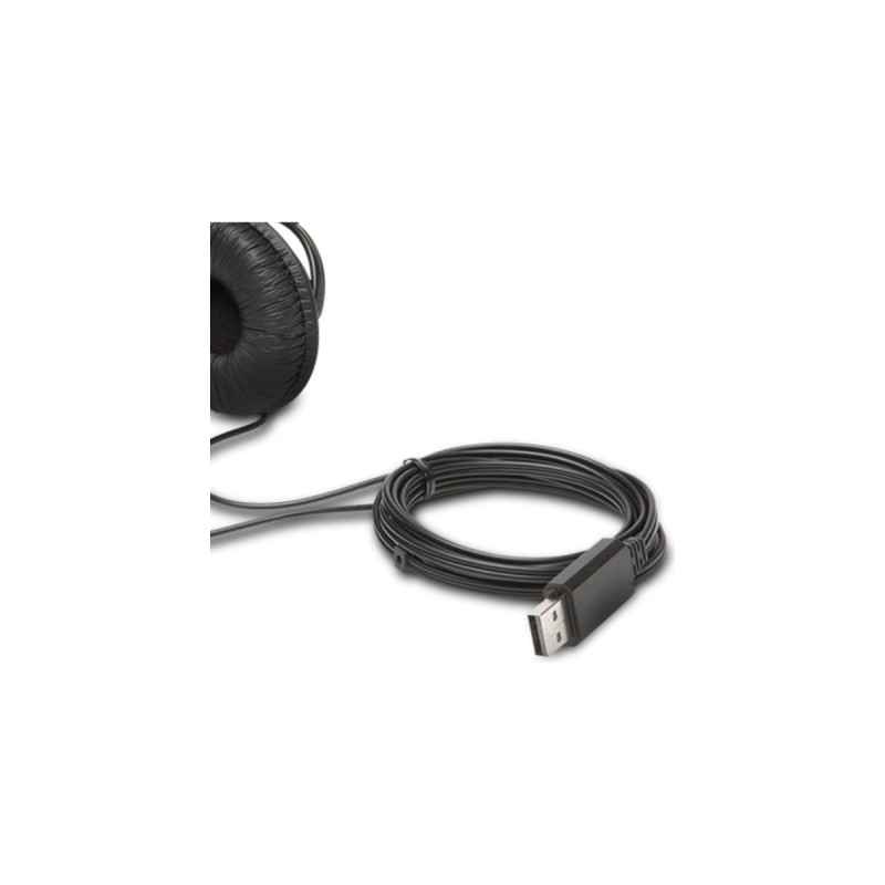 Kensington USB HiFi-Kopfhörer mit Mikrofon, Headset(schwarz)