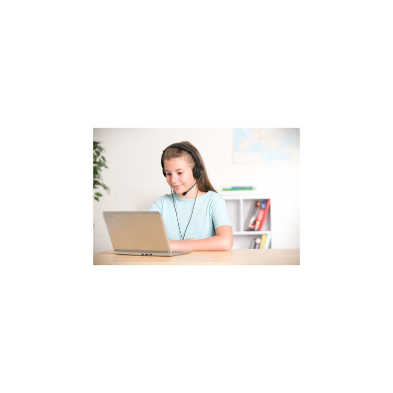 Kensington USB HiFi-Kopfhörer mit Mikrofon, Headset(schwarz)