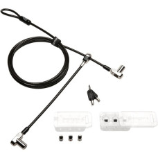 Kensington Universelles 3-in-1 Kabelschloss mit zwei Schließköpfen(schwarz)