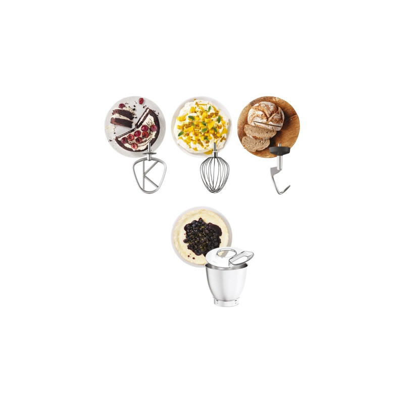 Kenwood Titanium Chef Baker XL Küchenmaschine KVL65.001WH(weiß, 1.200 Watt, integrierte Waage)