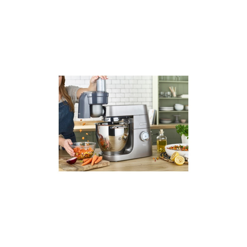 Kenwood Würfelschneider KAX400PL, Zerkleinerer(silber/grau, für Küchenmaschine Chef, kMix)