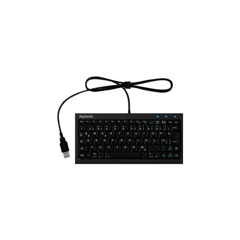 KeySonic ACK-3401, Tastatur(schwarz, DE-Layout, X-Typ-Membrane)