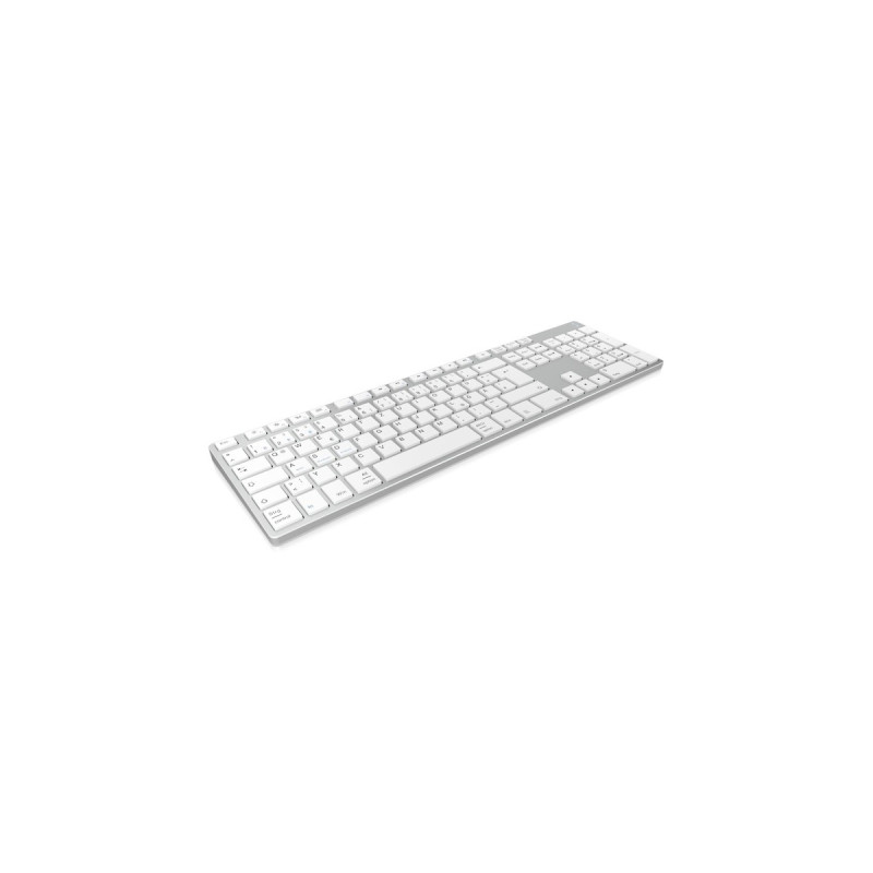 KeySonic KSK-8022BT, Tastatur(silber, DE-Layout, X-Typ-Membrane)