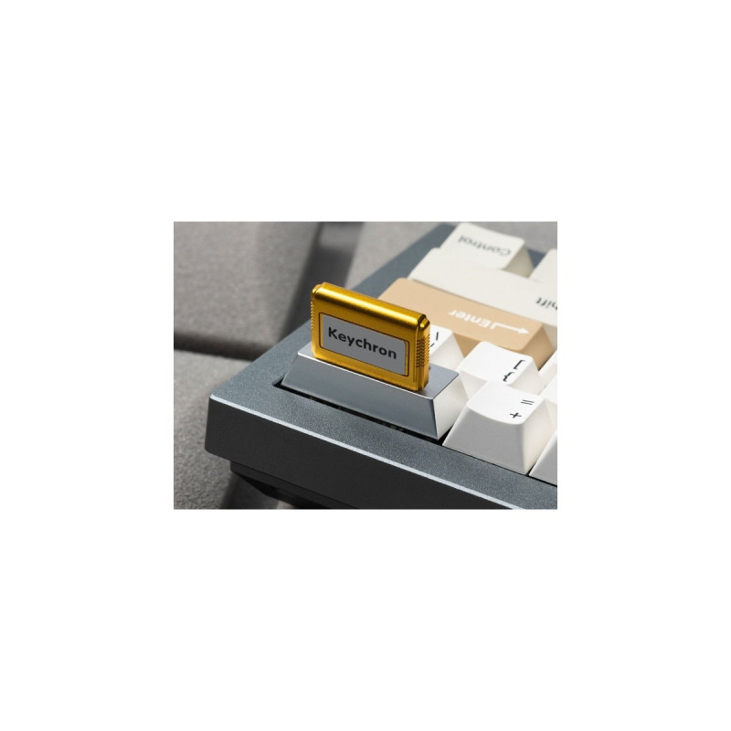 Keychron Computer Aluminum Alloy Artisan Keycap, Tastenkappe(silber/gold)