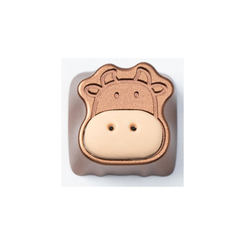 Keychron Cute Cows Aluminum Alloy Artisan Keycap, Tastenkappe(braun)