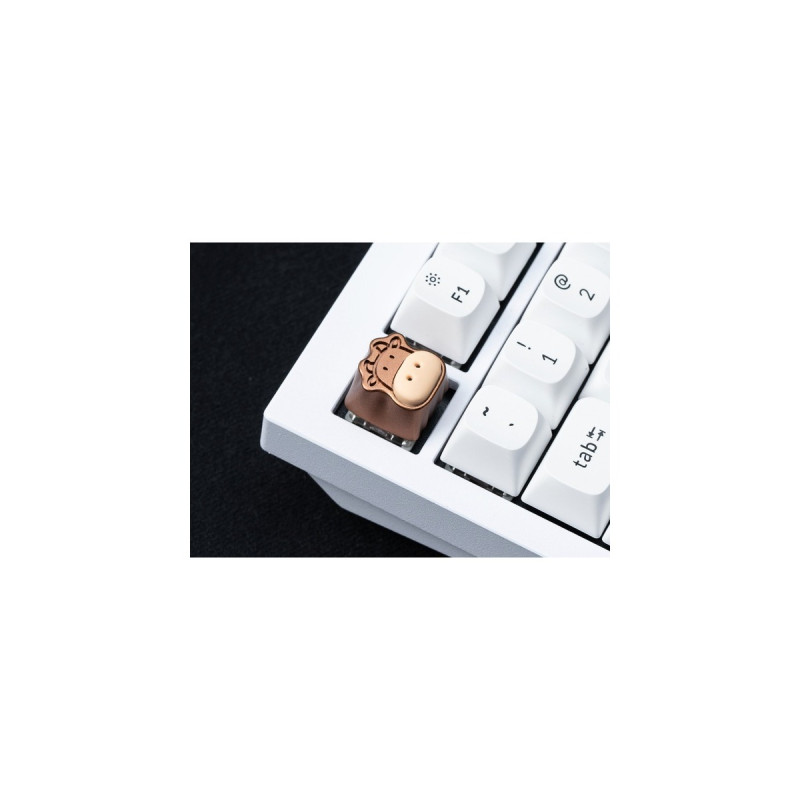Keychron Cute Cows Aluminum Alloy Artisan Keycap, Tastenkappe(braun)