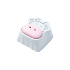 Keychron Cute Cows Aluminum Alloy Artisan Keycap, Tastenkappe(weiß)
