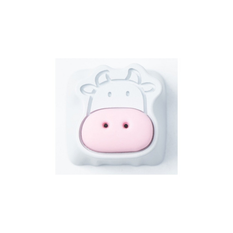 Keychron Cute Cows Aluminum Alloy Artisan Keycap, Tastenkappe(weiß)