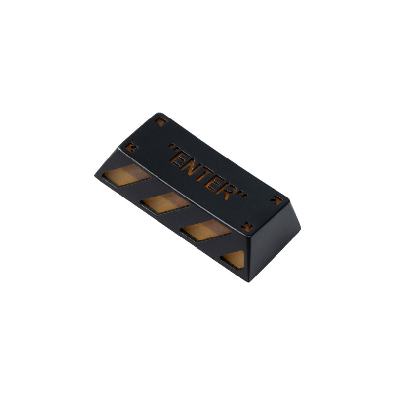 Keychron Enter Aluminum Alloy Artisan Keycap, Tastenkappe(schwarz/orange)