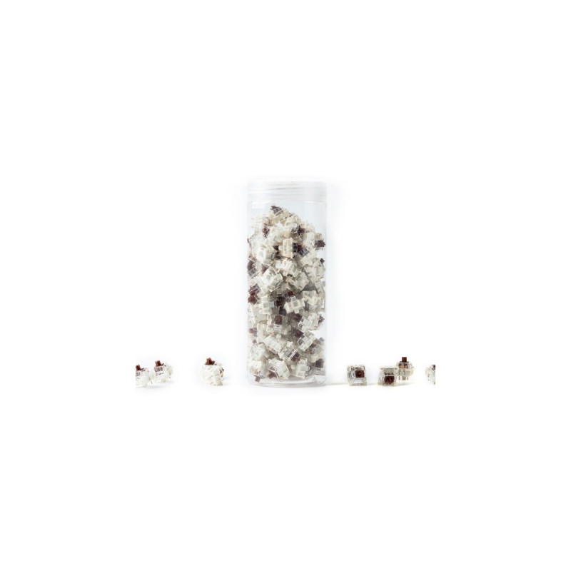 Keychron Gateron G Pro 3.0 Brown Switch-Set, Tastenschalter(braun/transparent, 110 Stück)
