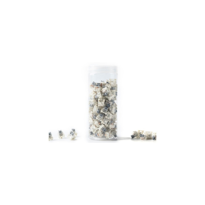 Keychron Gateron G Pro 3.0 Silver Switch-Set, Tastenschalter(silber/transparent, 110 Stück)