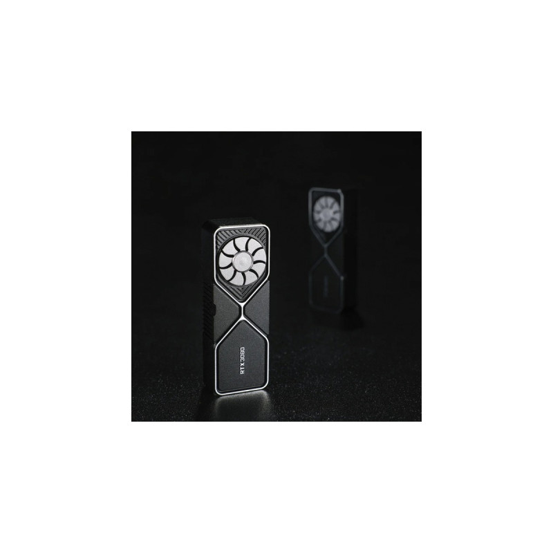 Keychron Graphics Card RTX3080 Aluminum Alloy Artisan Keycap, Tastenkappe(schwarz/silber)