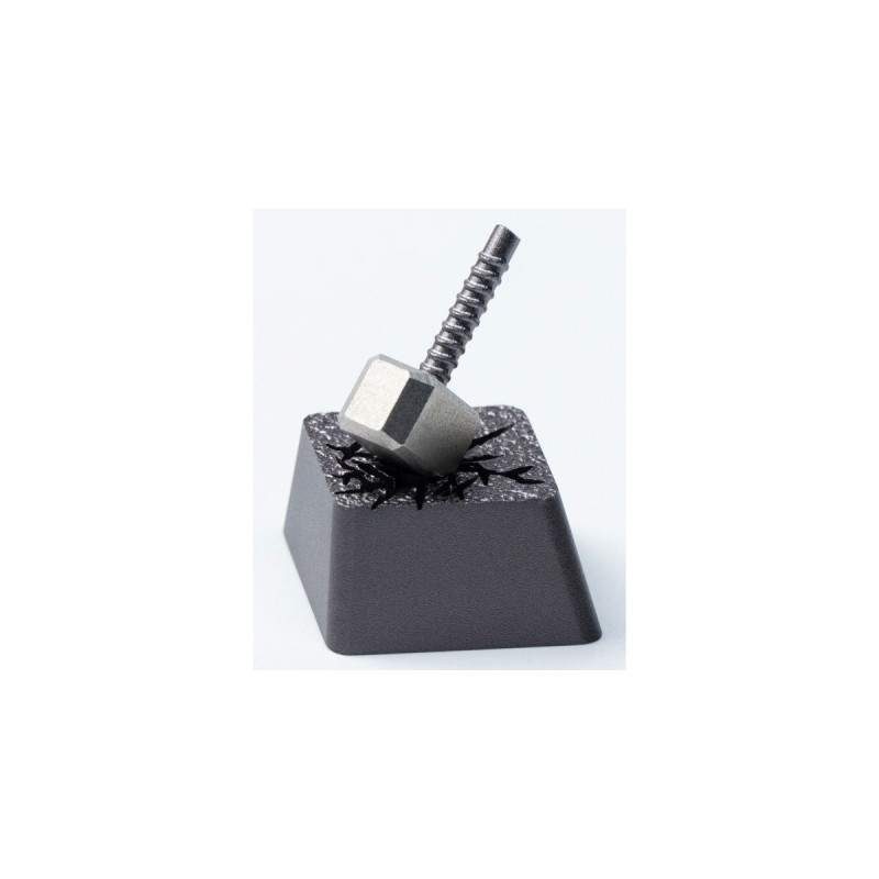 Keychron Hammer Aluminum Alloy Artisan Keycap, Tastenkappe(schwarz/silber)