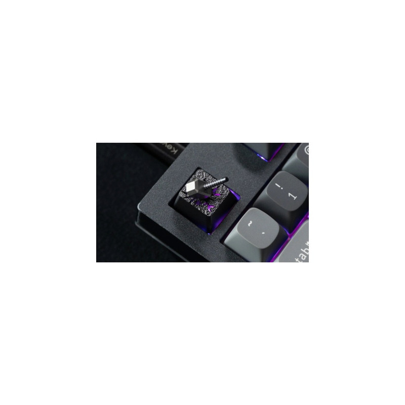 Keychron Hammer Aluminum Alloy Artisan Keycap, Tastenkappe(schwarz/silber)
