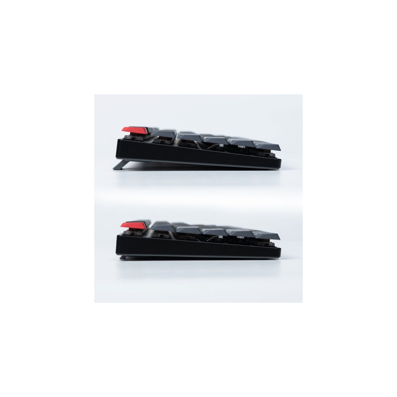 Keychron K13 Pro, Gaming-Tastatur(schwarz/grau, DE-Layout, Gateron Low Profile 2.0 Mechanical Red, Hot-Swap, Aluminiumrahmen, RGB)