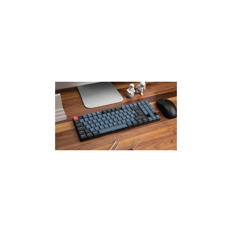 Keychron K13 Pro, Gaming-Tastatur(schwarz/grau, DE-Layout, Gateron Low Profile 2.0 Mechanical Brown, Hot-Swap, Aluminiumrahmen, RGB)