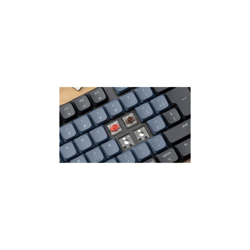 Keychron K13 Pro, Gaming-Tastatur(schwarz/grau, DE-Layout, Gateron Low Profile 2.0 Mechanical Brown, Hot-Swap, Aluminiumrahmen, RGB)