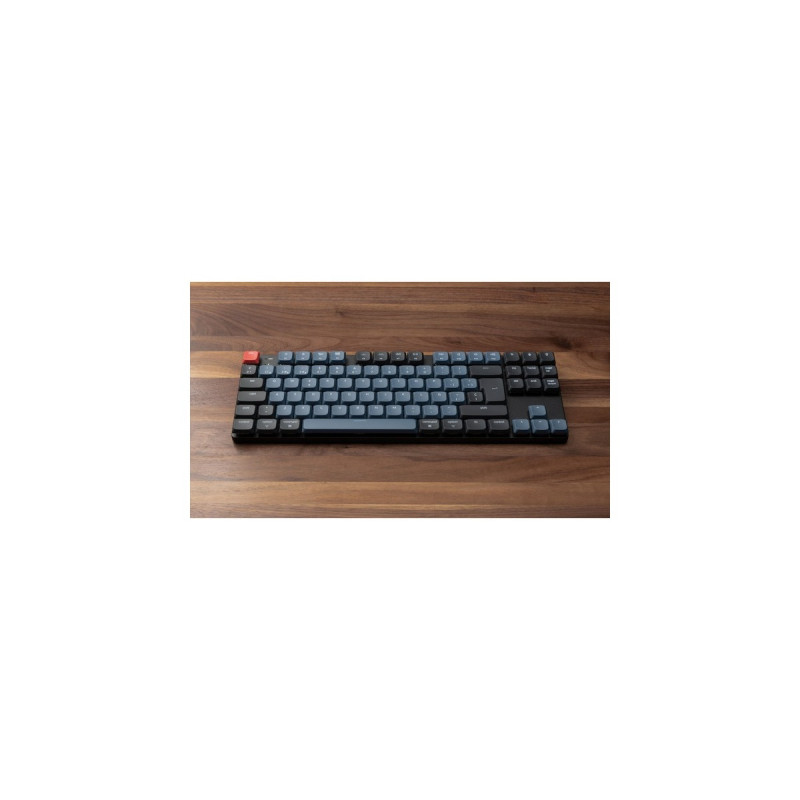 Keychron K1 Pro, Gaming-Tastatur(schwarz/blaugrau, DE-Layout, Gateron Low Profile 2.0 Mechanical Brown, Hot-Swap, Aluminiumrahmen, RGB)