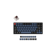 Keychron K2 Pro, Gaming-Tastatur(schwarz/blaugrau, DE-Layout, Keychron K Pro Brown, Hot-Swap, Aluminiumrahmen, RGB)