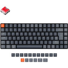 Keychron K3 Version 2, Gaming-Tastatur(schwarz/grau, DE-Layout, Keychron Low Profile Optical Red, Hot-Swap, Aluminiumrahmen, RGB, Outlet)