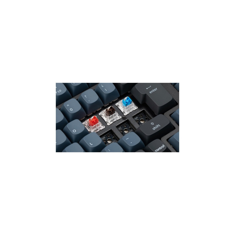 Keychron K4 Pro, Gaming-Tastatur(schwarz/blaugrau, DE-Layout, Keychron K Pro Red, Hot-Swap, Aluminiumrahmen, RGB)